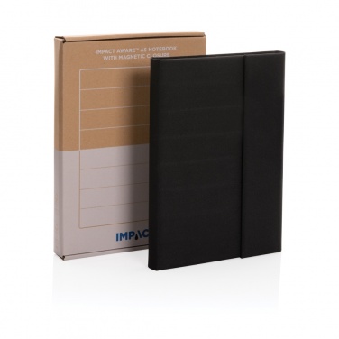 Logo trade promotional item photo of: Impact Aware™ A5 notebook with magnetic closure