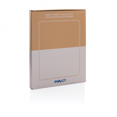 Logo trade promotional products picture of: Impact Aware™ deluxe 300D tech portfolio with zipper