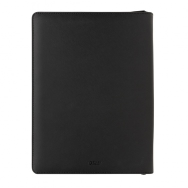 Logo trade promotional merchandise photo of: Swiss Peak Heritage RCS rPU A4 portfolio with zipper