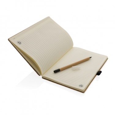 Logo trade promotional products picture of: Bamboo notebook and infinity pencil set