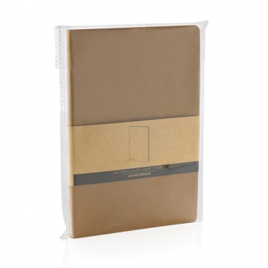 Logo trade corporate gifts picture of: Salton A5 GRS certified recycled paper notebook