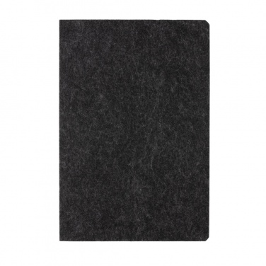 Logo trade promotional items image of: Phrase GRS certified recycled felt A5 notebook