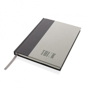 Logotrade advertising product image of: Words GRS certified RPET & Kraft A5 notebook