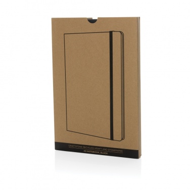 Logotrade promotional merchandise picture of: Craftstone A5 recycled kraft and stonepaper notebook