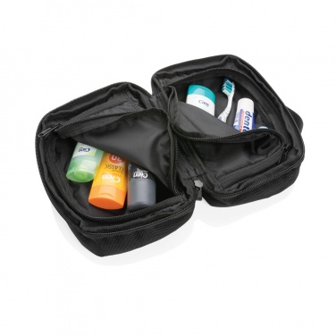 Logo trade promotional giveaways image of: Swiss Peak AWARE™ RPET Voyager toiletry bag
