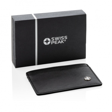 Logo trade corporate gifts image of: RFID anti-skimming card holder