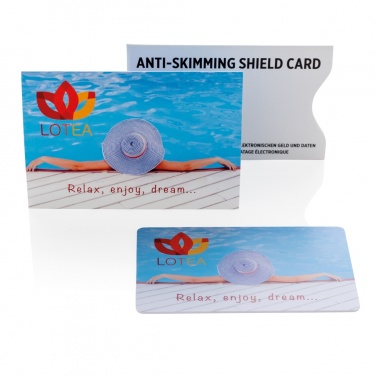 Logotrade corporate gift image of: Anti-skimming RFID shield card with active jamming chip
