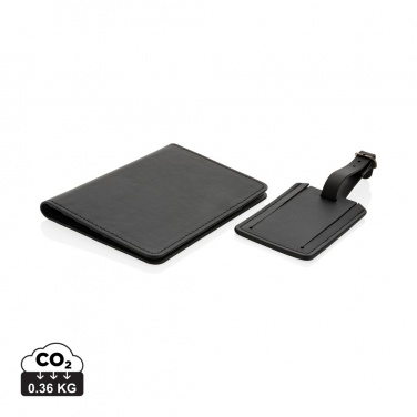 Logo trade promotional products picture of: Swiss Peak GRS recycled PU travel gift set