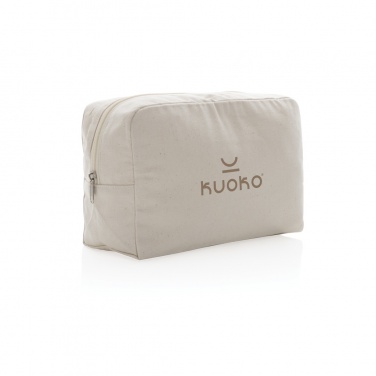 Logotrade promotional gift picture of: Impact Aware™ 285 gsm rcanvas toiletry bag undyed