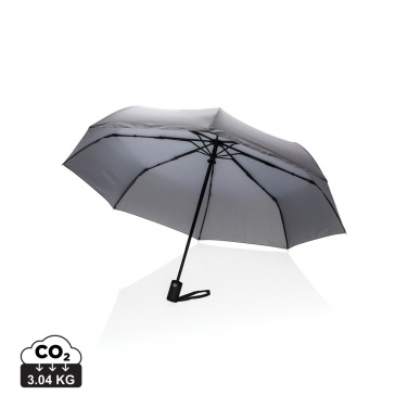 Logo trade advertising products image of: 21" Impact AWARE™ RPET 190T auto open/close umbrella