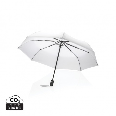 Logo trade corporate gifts image of: 21" Impact AWARE™ RPET 190T auto open/close umbrella