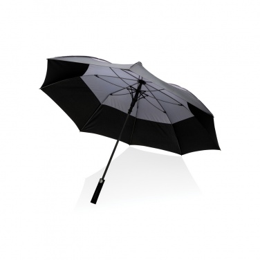 Logo trade promotional giveaways picture of: 27" Impact AWARE™ RPET 190T auto open stormproof umbrella