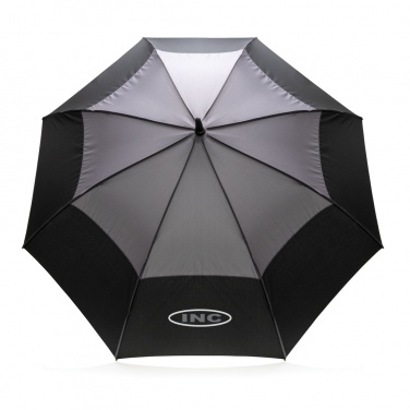 Logo trade promotional products image of: 27" Impact AWARE™ RPET 190T auto open stormproof umbrella