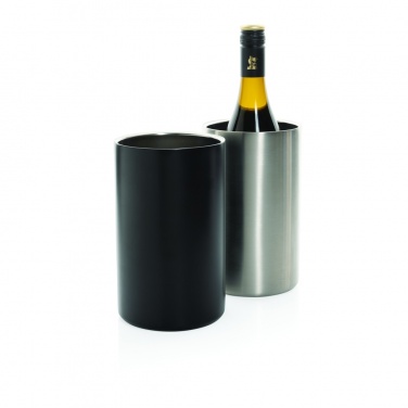Logo trade promotional giveaways picture of: Vino RCS certified recycled stainless steel wine bucket