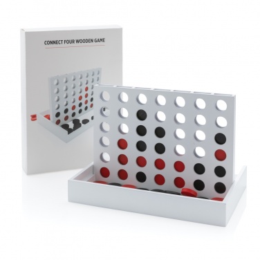 Logo trade promotional giveaway photo of: Connect four wooden game