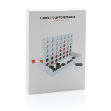 Logo trade promotional item photo of: Connect four wooden game