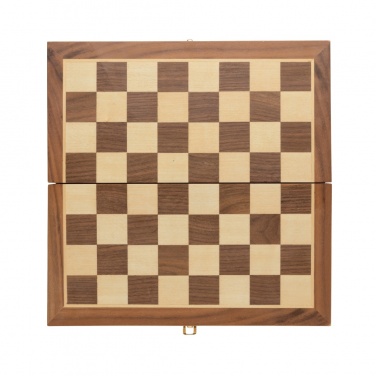 Logo trade promotional product photo of: Luxury wooden foldable chess set