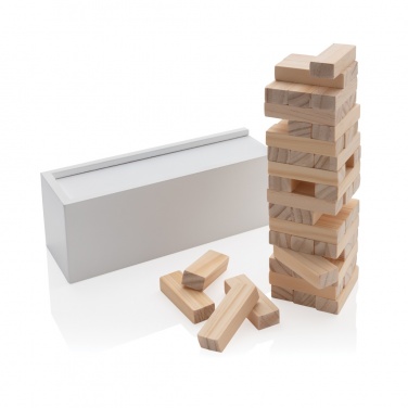 Logotrade promotional merchandise picture of: Deluxe tumbling tower wood block stacking game