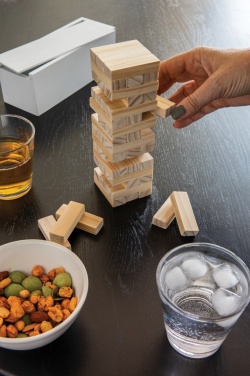 Logo trade promotional giveaway photo of: Deluxe tumbling tower wood block stacking game