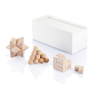 Logo trade promotional gift photo of: 3 pcs brain teaser set