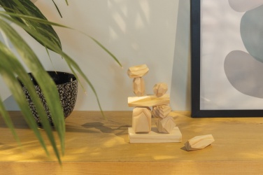 Logotrade promotional gifts photo of: Ukiyo Crios wooden balancing rocks in pouch
