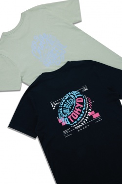 Logo trade promotional merchandise photo of: Iqoniq Bryce recycled cotton t-shirt