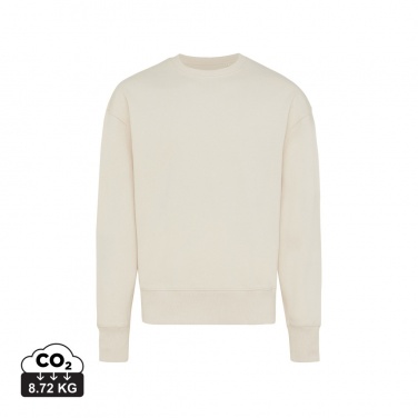 Logo trade business gift photo of: Iqoniq Kruger relaxed recycled cotton crew neck