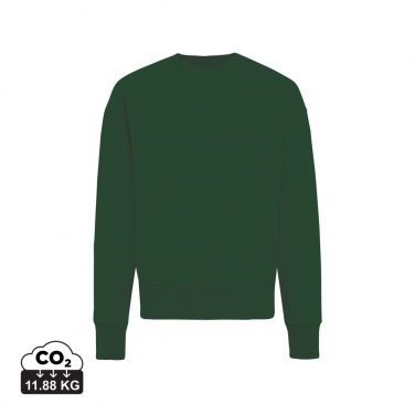 Logo trade corporate gifts image of: Iqoniq Kruger relaxed recycled cotton crew neck