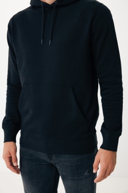 Logo trade promotional gift photo of: Iqoniq Rila lightweight recycled cotton hoodie