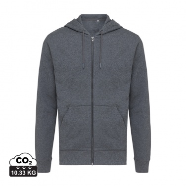 Logotrade business gift image of: Iqoniq Abisko recycled cotton zip through hoodie