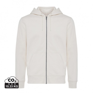 Logo trade business gift photo of: Iqoniq Abisko recycled cotton zip through hoodie