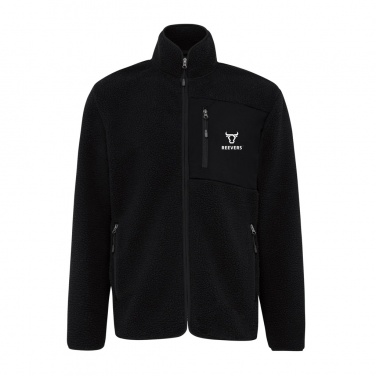 Logo trade promotional products image of: Iqoniq Diran recycled polyester pile fleece jacket