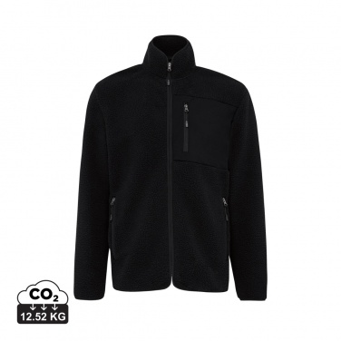 Logo trade promotional gift photo of: Iqoniq Diran recycled polyester pile fleece jacket