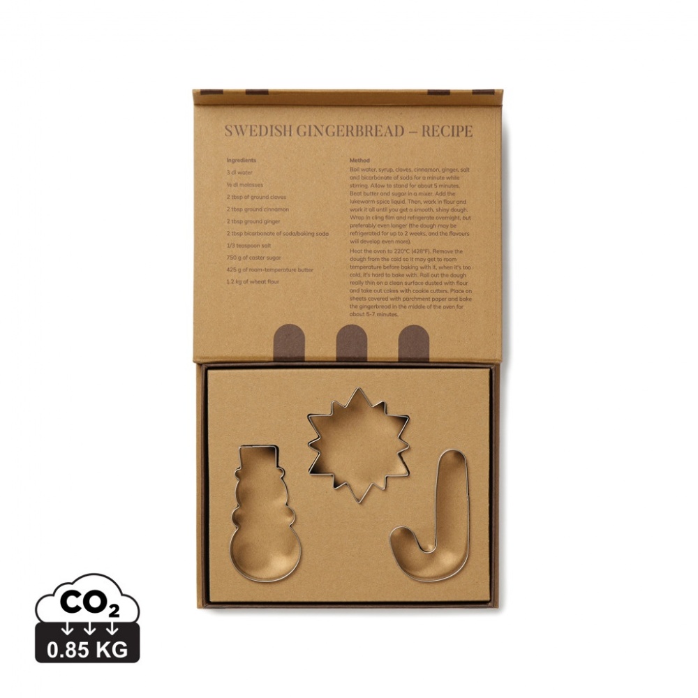 Logotrade promotional product picture of: VINGA Classic cookie cutter 3-piece set