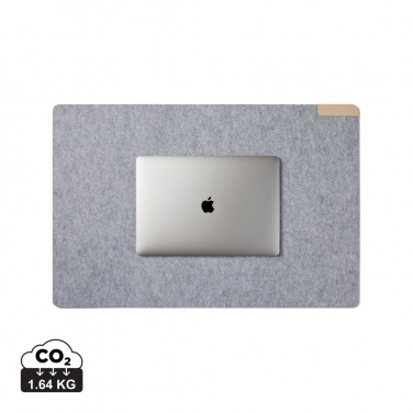 Logotrade promotional item picture of: VINGA Albon GRS recycled felt desk pad