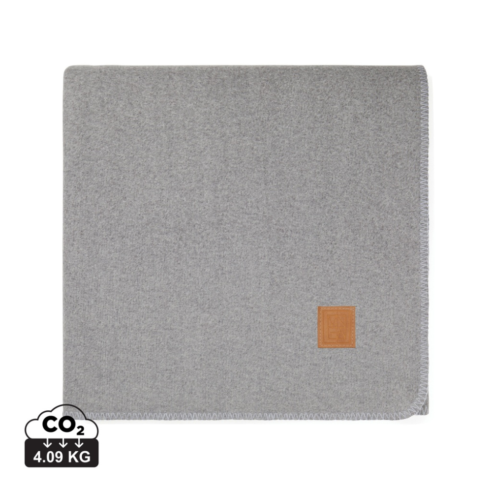 Logo trade promotional item photo of: VINGA Moulton GRS RPET blanket