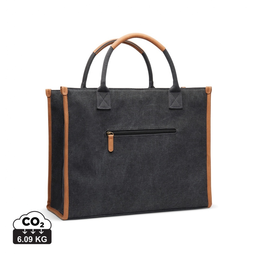 Logotrade promotional giveaway image of: VINGA Bosler RCS recycled canvas office tote