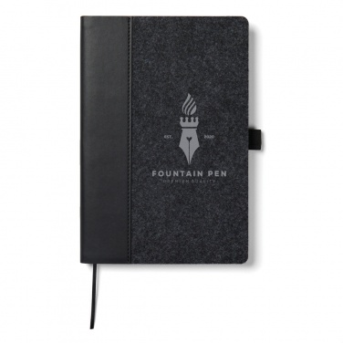 Logotrade promotional giveaway picture of: VINGA Albon GRS recycled felt notebook