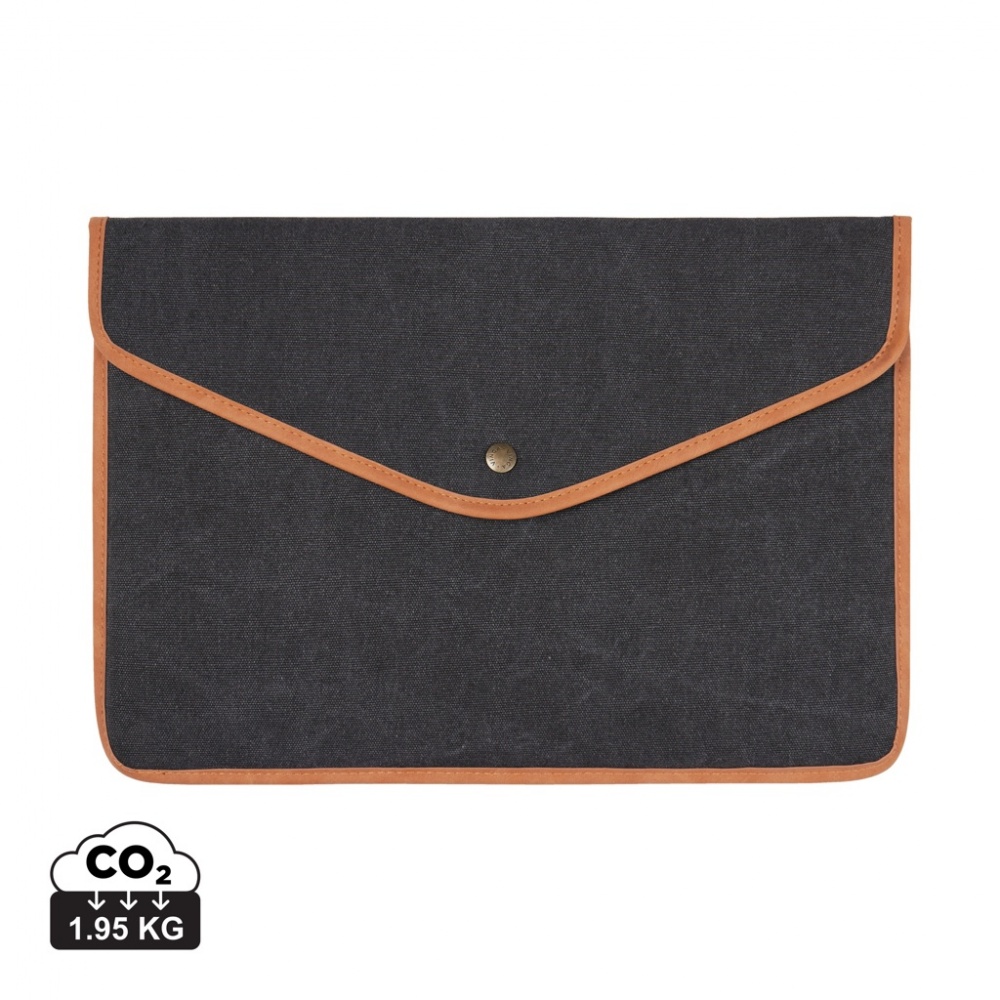 Logotrade corporate gifts photo of: VINGA Bosler GRS recycled canvas 16" laptop sleeve