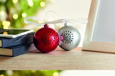 Logo trade business gift photo of: Speaker Christmas ball