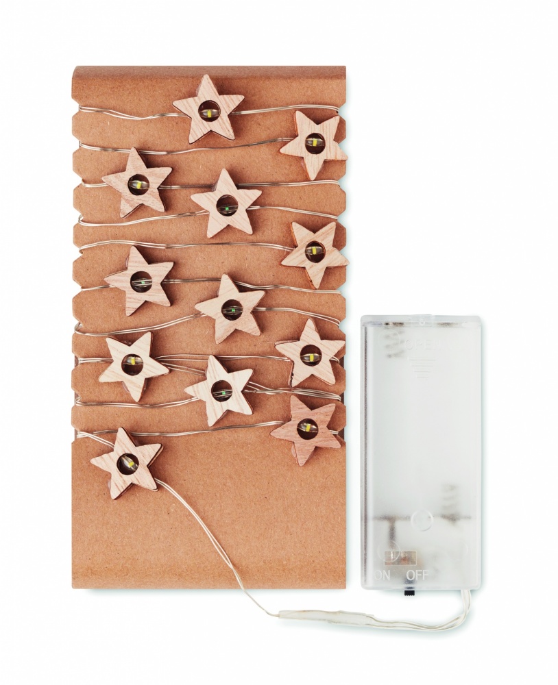 Logo trade corporate gifts picture of: String with 20 star lights