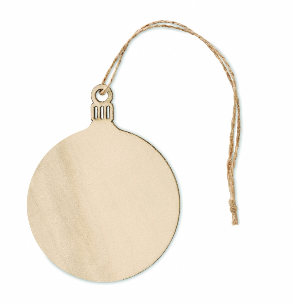 Logotrade promotional gift image of: Wooden Tree bauble hanger