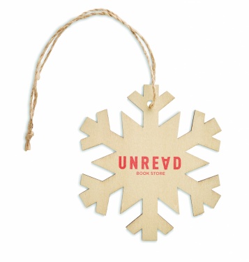 Logo trade promotional gifts picture of: Snowflake Tree hanger