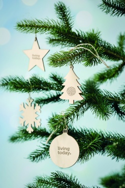 Logotrade promotional products photo of: Snowflake Tree hanger