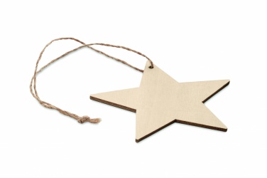 Logotrade advertising products photo of: Wooden star shaped hanger