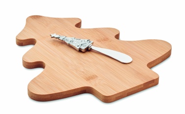 Logo trade business gift photo of: Cheese board set in bamboo Essen