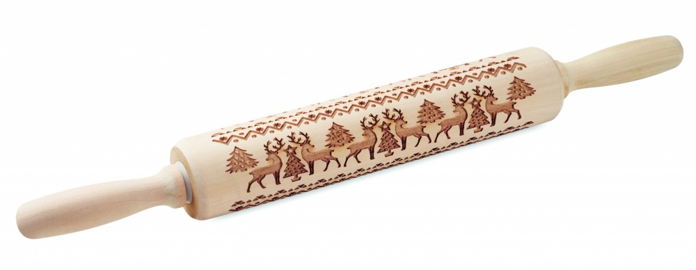 Logo trade promotional products picture of: Christmas pastry wooden rolling