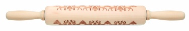 Logo trade promotional merchandise picture of: Christmas pastry wooden rolling