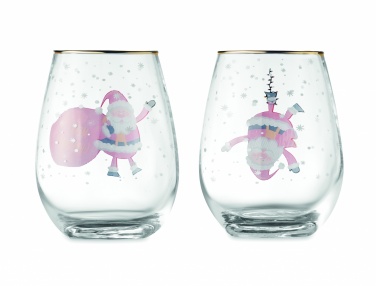 Logo trade advertising products picture of: Set of 2 Christmas glasses
