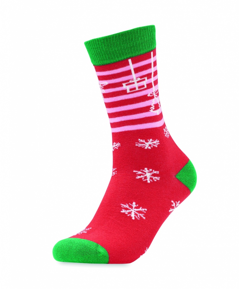 Logo trade business gifts image of: Pair of Christmas socks L